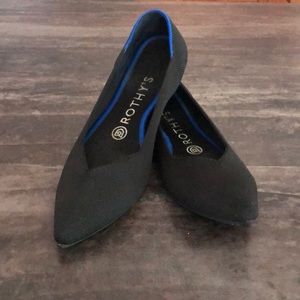 Rothy’s Black Pointed Toe Flats